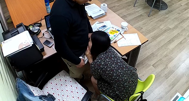 director fuck Korean employee in office